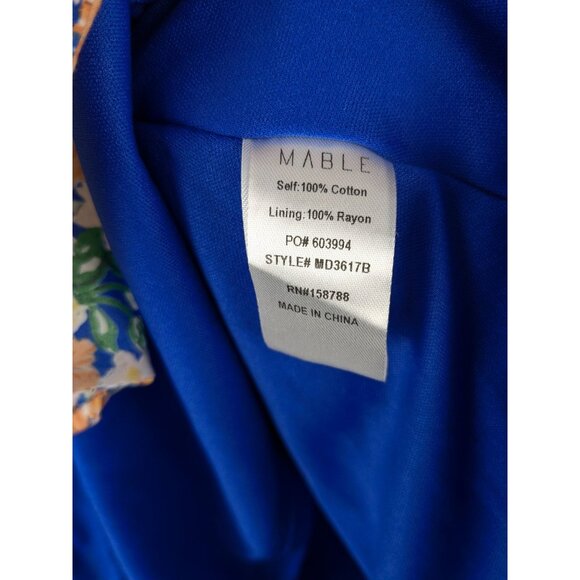 Anthropologie Mable Dress Womens Medium Floral Off-Shoulder Puff Sleeve - Picture 4 of 8